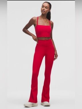 Lululemon Ruffle Set Dark Red